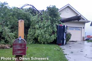 Omaha EF-2 Tornado Damage