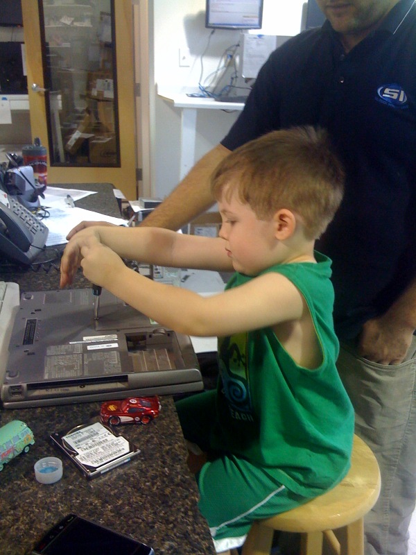 Jacob Schrock Strips Laptop